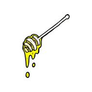 comic cartoon honey stick N2