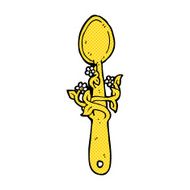 comic cartoon wooden spoon N5