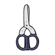 comic cartoon scissors N9