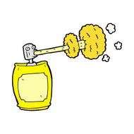 comic cartoon spray can N18