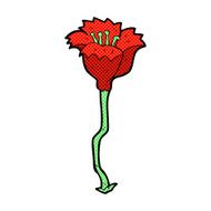 comic cartoon flower N70
