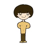 comic cartoon happy man N120