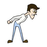 comic cartoon angry man N25
