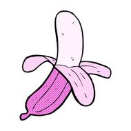 comic cartoon pink banana
