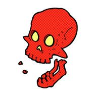 comic cartoon laughing skull N3