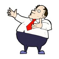 comic cartoon exasperated middle aged man N3