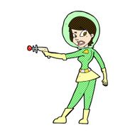 comic cartoon sci fi girl N3