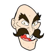 comic cartoon evil old man face N2