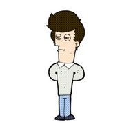 comic cartoon jaded man N5