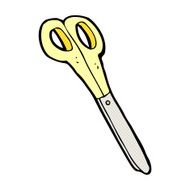 comic cartoon scissors N10