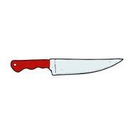 comic cartoon kitchen knife N8