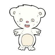 comic cartoon polar bear N6