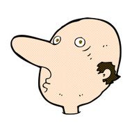 comic cartoon balding man N6