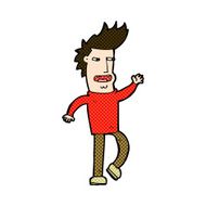 comic cartoon loudmouth man N3