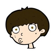 comic cartoon surprised boy N8