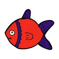 comic cartoon fish N29