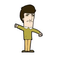comic cartoon angry man N26