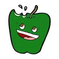 happy apple comic cartoon N2