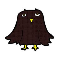 comic cartoon owl N19