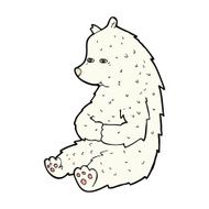 cute comic cartoon polar bear N2