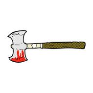 comic cartoon double sided axe N5