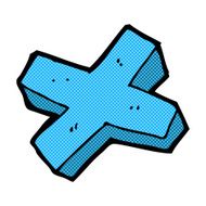 comic cartoon negative cross symbol N3