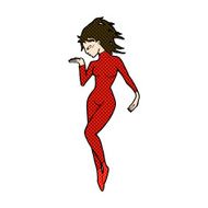 comic cartoon future space woman N2