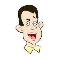 comic cartoon male face N6