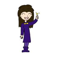 comic cartoon friendly witch girl N3