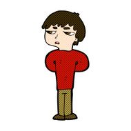 comic cartoon antisocial boy N3