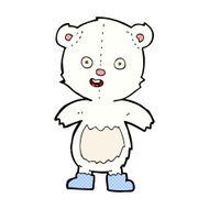 comic cartoon happy teddy bear in boots N3