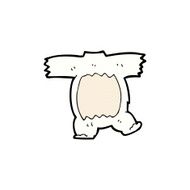 comic cartoon polar bear body