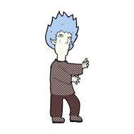 comic cartoon vampire man N25