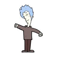 comic cartoon vampire man N26