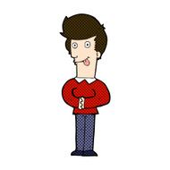 comic cartoon man sticking out tongue N7