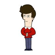 comic cartoon man staring N3