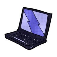 comic cartoon laptop computer N4