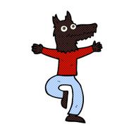 comic cartoon wolf man N10