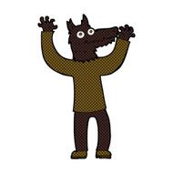 comic cartoon wolf man N11