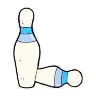 comic cartoon ten pin bowling skittles N2