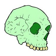 comic cartoon spooky skull N37