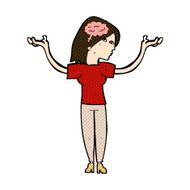 comic cartoon intelligent woman N5