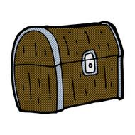 comic cartoon treasure chest N3