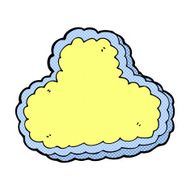 comic cartoon decorative cloud N7