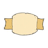 comic cartoon scroll banner N3