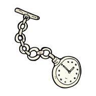 comic cartoon old pocket watch N3