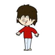comic cartoon excited man N18