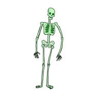 comic cartoon spooky skeleton N2