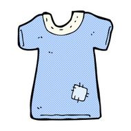 comic cartoon patched old tee shirt N3