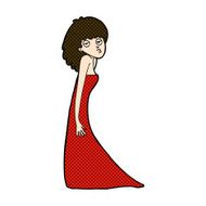 comic cartoon woman pulling photo face N3